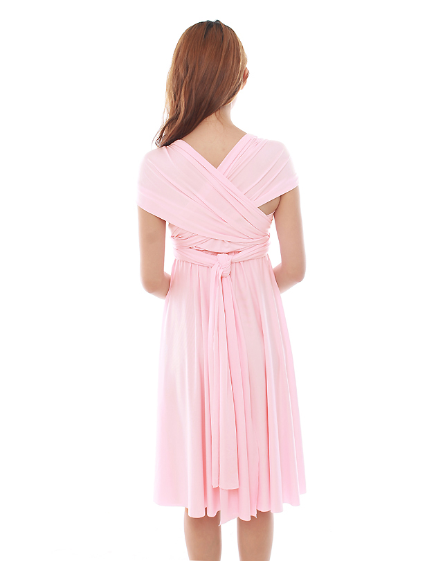 Cherie Convertible Classic Dress in Sweet Pink
